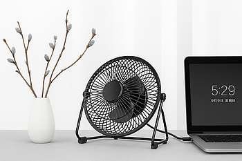 Вентилятор настільний, потужний USB вентилятор, вентилятор 24 см від USB
