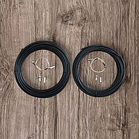 Коаксіальний кабель RG58 50 Ом 2 по 10 метрів + F-роз'єми + антенні перехідники CRC9 (MIMO)