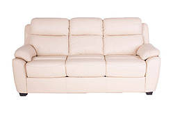 Шкіряний розкладний диван "ALABAMA BIS" (198см), бежевий (3 кольори в наявності)