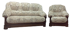 Класичний комплект: диван з кріслом "Барон 4090" (3н + 1)