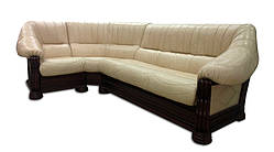 Шкіряний кутовий диван "Монарх" (1 + уг + 2н)