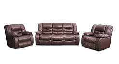 Шкіряний комплект меблів Ashley, м'які меблі, меблі в шкірі, шкіряні меблі, комплект меблів