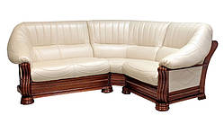 Шкіряний кутовий диван "Монарх" (1 + уг + 2н)