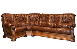 Шкіряний кутовий диван "Віконт 5030" (1 + уг + 2н)