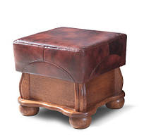 Стильний шкіряний пуф "PARYS"