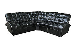 Шкіряний кутовий диван реклайнер Вінс