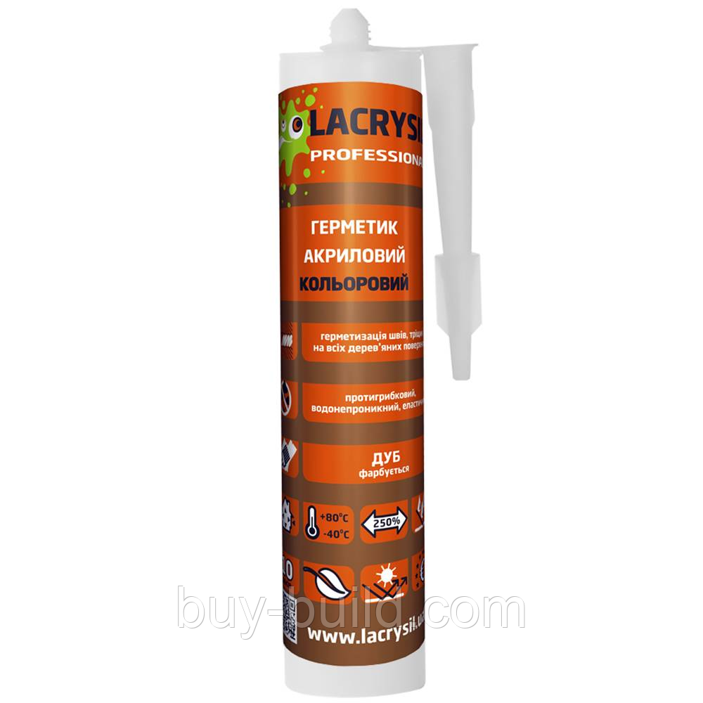 Герметик акриловий Lacrysil (Дуб) 0.4 кг