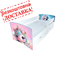 Дитяче ліжко з принтами Kinder