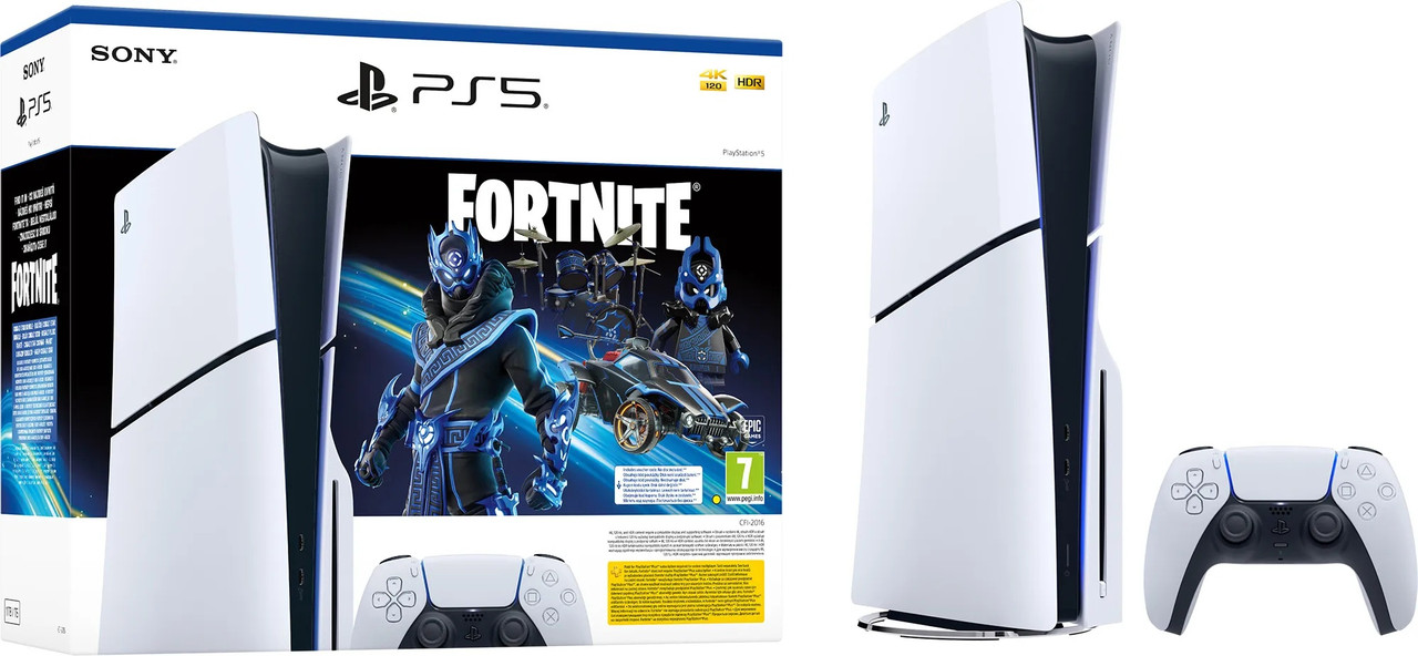 Стаціонарна ігрова приставка Sony PlayStation 5 Slim Digital Edition 1TB Fortnite Cobalt Star Bundle (1000045170)