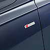 Емблема наклейка на переднє крило S-line AUDI (Ауді) 72 х 15 мм Срібляста, фото 6