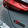 Емблема наклейка на переднє крило S-line AUDI (Ауди) 72 х 15 мм Чорний Глянець, фото 10