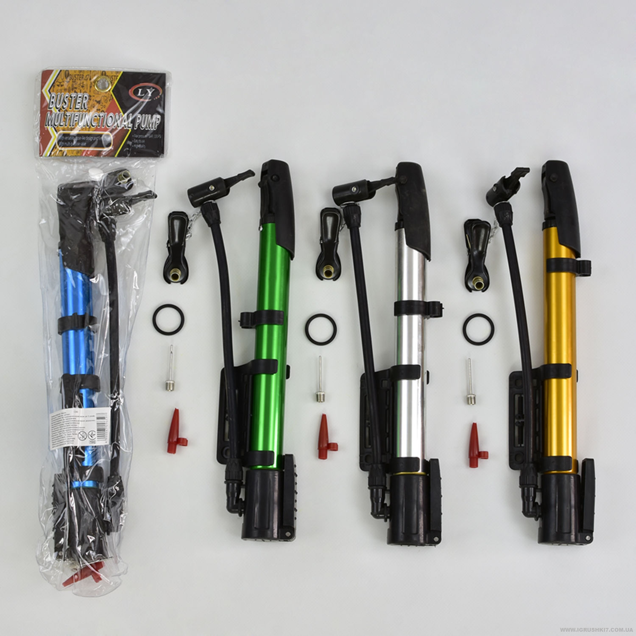 Ручний насос С 29659 для надування м'ячів, надувних виробів та коліс, фото 1