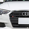 Емблема для решітки радіатора S-line AUDI (Ауді) - Чорний Матт 72 х 16 мм, фото 9