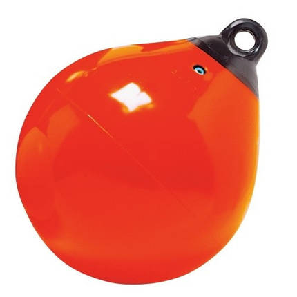 Кранець для причалу швартовки судна човна і катера Tuff End Buoy 23-68 5 см оранжевий Taylor діаметр 23 см, фото 1