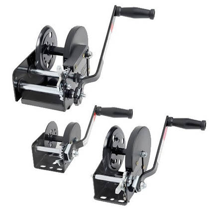 Лебідка трейлерна/слипова SPX ручна 450/540/630/727/900/1125 кг сталь Osculati для човнового причепа з посиленою рукояткою, фото 1