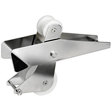 Роульс з коромислом 320 мм нержавіюча сталь Osculati для якорів до 14 кг шків нейлон Італія, фото 1