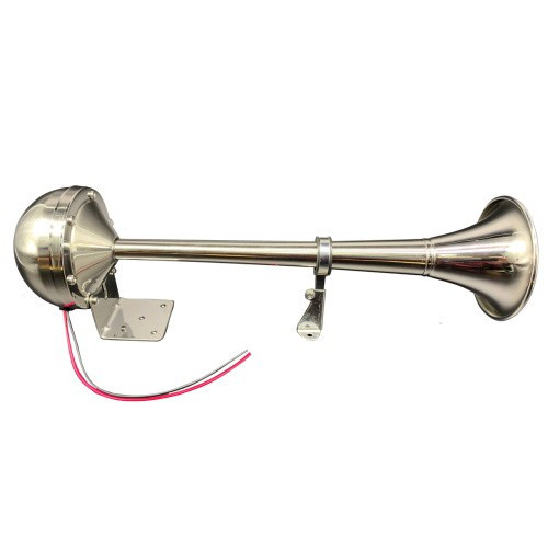 Горн труба судовий Sunfine мембранний одинарний 115 дБ з нержавіючої сталі для човна і катера 12 В 410 мм