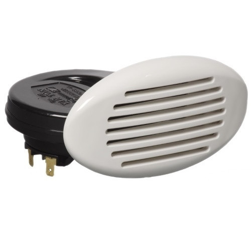 Горн улитка судовий для човна і катера Mitsuba MBW-2E11B врізний 113 дБ білий пластик Osculati 12 В