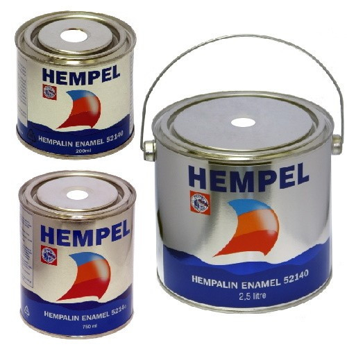 Фарба HEMPALIN ENAMEL біла White 0.2/0.75/2.5 л Hempel суднова для човна і катера