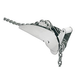 Роульс відкидний посилений 400 мм нержавіюча сталь Osculati для якорів DELTA BRUCE TREFOIL CQR SOC