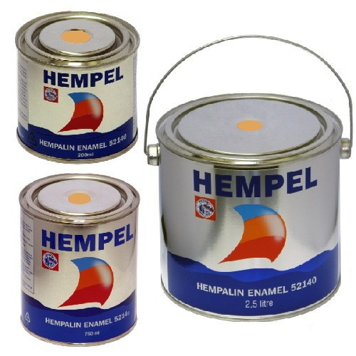 Фарба HEMPALIN ENAMEL кремова Mast 0.2/0.75/2.5 л Hempel суднова для човна і катера
