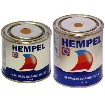 Фарба HEMPALIN ENAMEL світло-коричнева Brown 0.2/0.75 л Hempel суднова для човна та катера, фото 1