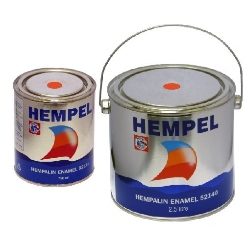 Фарба HEMPALIN ENAMEL світло-помаранчева Orange 0.75/2.5 л Hempel суднова для човна та катера