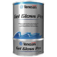 Фарба Veneziani Gel Gloss Pro біла 750 мл двокомпонентна суднова для човна і катера стійка до морської води та УФ-променів