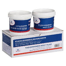 Шпаклівка двокомпонентна 600 грамів Osculati суднова для відновлення човна і катера епоксидна шліфувальна