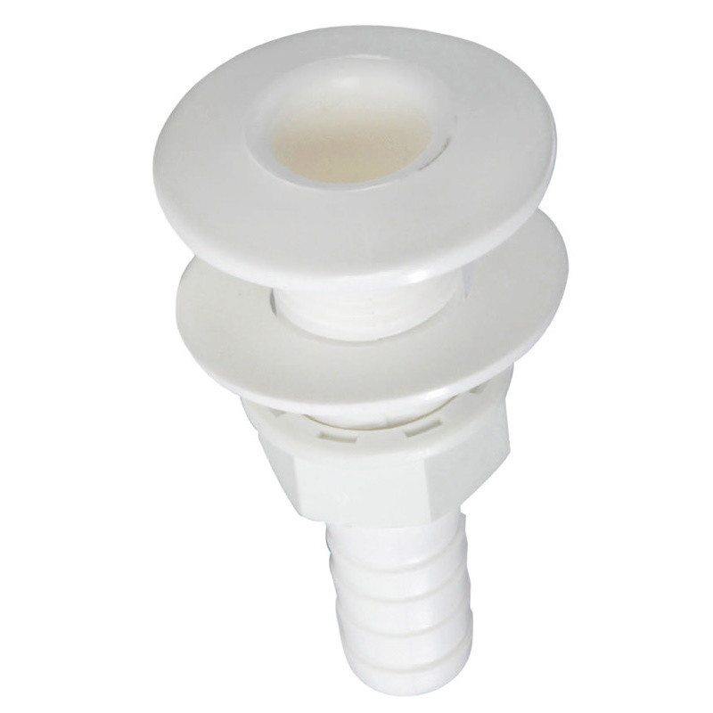 Штуцер зливний Osculati 94 мм для шланга 25 мм білий пластиковий судновий для човна і катера