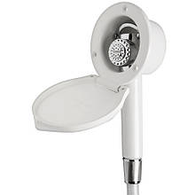 Душ палубний Elegant Osculati настінний монтаж шланг 2.5 м хромована латунь білий ASA-пластик