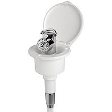 Душ палубний Elegant Osculati з монтажем шланг 2.5 м хромована латунь білий ASA-пластик Італія