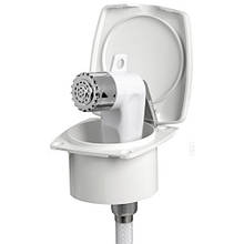 Душ палубний New Edge Osculati з шлангом 2.5 м білий лійка Boris ніша з ASA-пластика