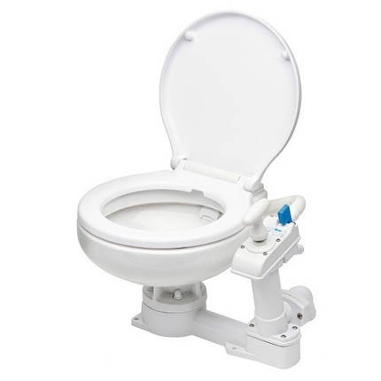 Унітаз для судна з ручним прокачуванням Compact фарфор/пластик білий Osculati, фото 1