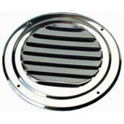 Вентиляційна решітка 102 мм з антимоскітною сіткою нержавіюча сталь Osculati кругла полірована Італія, фото 1