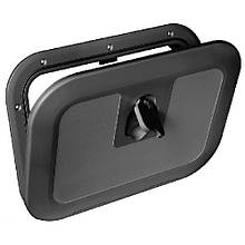 Люк інспекційний Flush Osculati посилений 380x280 мм чорний пластиковий для човна і катера з УФ-захистом