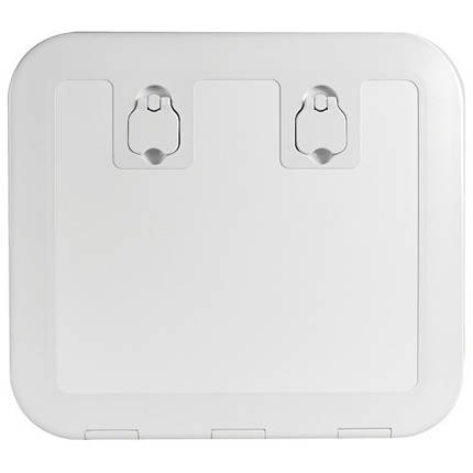 Люк інспекційний Flush посилений 520х465 мм пластик білий Osculati., фото 1