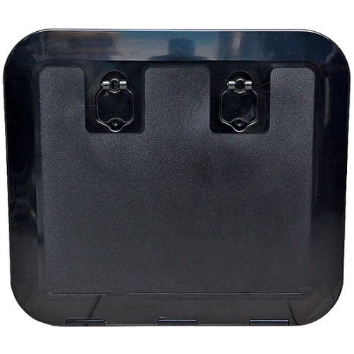 Люк інспекційний Flush посилений Osculati 520х465 мм чорний пластиковий для човна і катера УФ-стійкий з обтічною кришкою