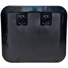 Люк інспекційний Flush посилений Osculati 520х465 мм чорний пластиковий для човна і катера УФ-стійкий з обтічною кришкою