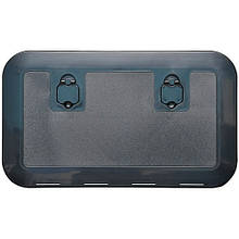 Люк інспекційний Flush посилений Osculati 600х350 мм чорний пластиковий для човна і катера УФ-стійкий з обтічною кришкою