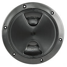 Люк інспекційний Osculati 102 мм поліпропілен чорний герметичний з ущільнювачем Італія