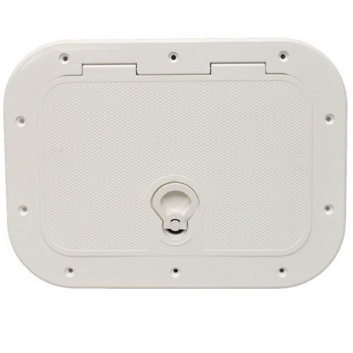 Люк інспекційний 596х348 мм Attwood білий пластиковий для човна і катера водонепроникний УФ-стійкий