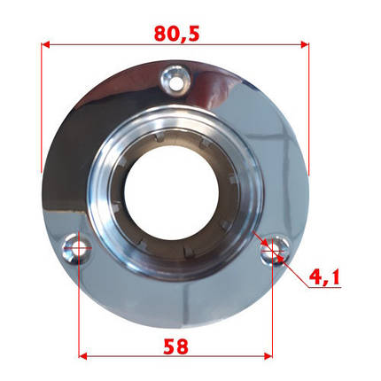 Горловина бака “FUEL” 38 мм з замком нержавіюча сталь Osculati для човна та катера AISI 316 фланець 88 мм, фото 2