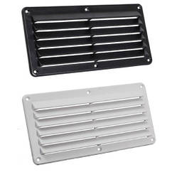 Вентиляційна решітка 125×260 мм пластик білий/чорний Osculati нова Італія для дому та офісу