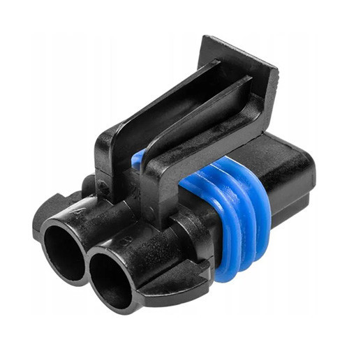 Штекер 2-х контактний Osculati для човна і катера корпус пластиковий чорний водонепроникний Італія