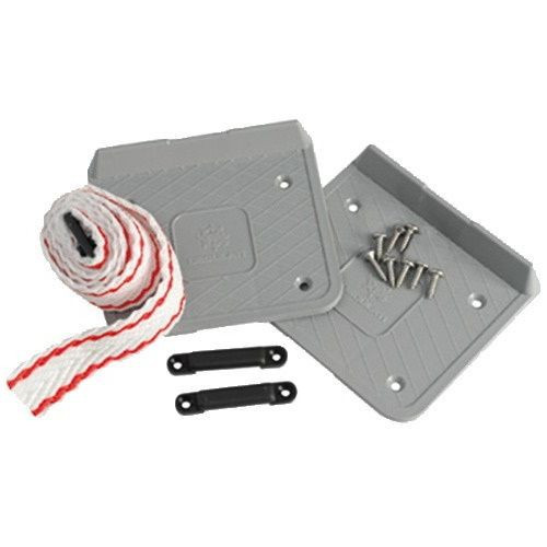 Кріплення акумулятора подвійна площадка пластик Osculati для човна і катера 105x118 мм синтетичний ремінь 135 см Італія