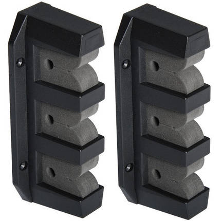 Тримач вудилища трійний Osculati 198 мм комплект поліамід чорний для човна та катера з ущільнювачами з неопрену, фото 1