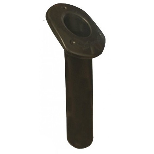 Врезний тримач вудилища 30° поліпропілен чорний Osculati для човна та катера овальний фланець 115x90 мм довжина 240 мм