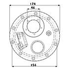 Люк паливного човнового бака запасний Osculati для баків арт. 52.033.01-52.033.26 з вентилем 17-19 мм адаптером 8 мм, фото 2