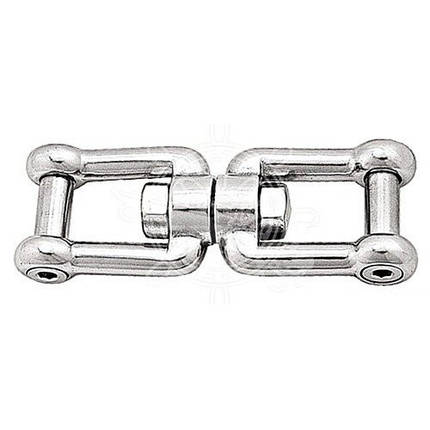 Вертлюг якорний високопрочний такелажна скоба A.01.439.00 6/8/10 мм нержавіюча сталь для човнів і катерів, фото 1